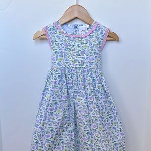 Easter Maddie & Connor 4t Girls Ditsy Pastel Floral Spring Dress with Bow